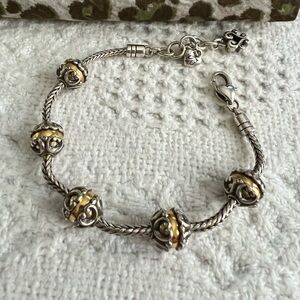 Brighton silver with gold accents bracelet